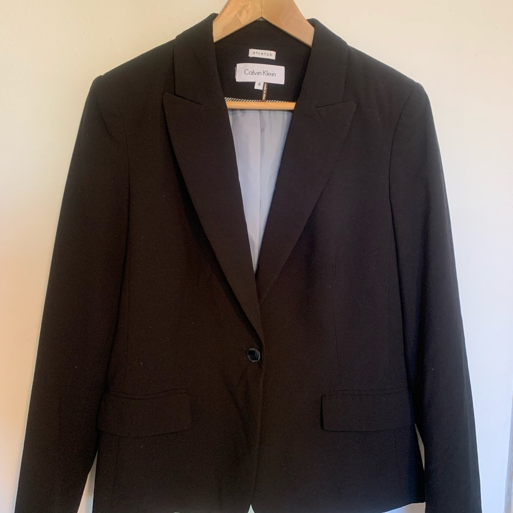 Classic Calvin Klein Black Blazer size 8
